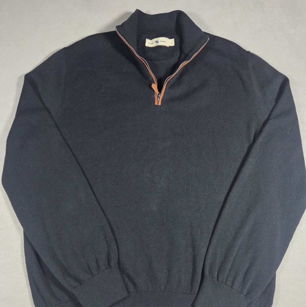Onward Reserve Mens Merino Blend Quarter-Zip Sweater Size Large